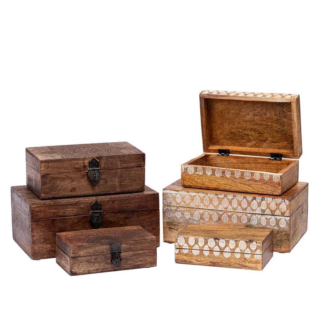 Caja madera print 18x10x6cm