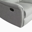 Sofá reclinable 2 cuerpos Milos beige