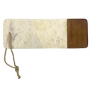 Tabla madera mármol blanco 12x33x2cm