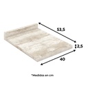 Cubierta para Base Cocina Americana 40cm Gris