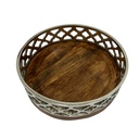 Bandeja redonda metal 25cm