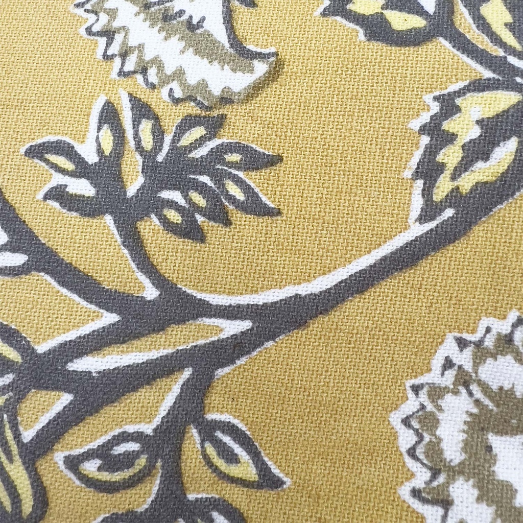 Cojín print flor amarillo 30x50cm