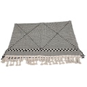 Alfombra Boho rombos BN 200x300cm