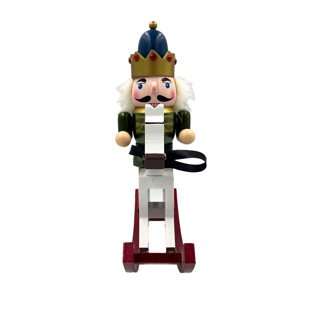 Cascanueces navidad balancin madera 38cm