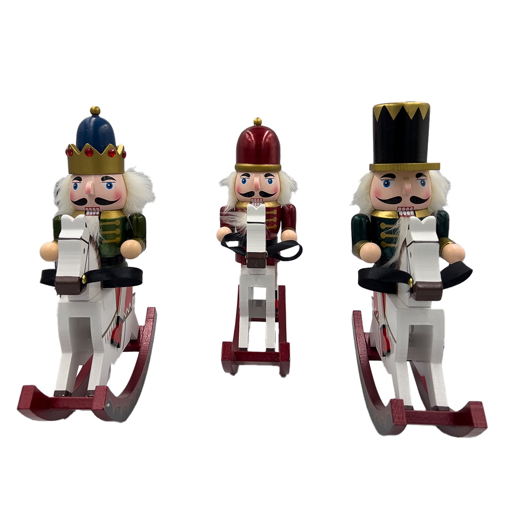 Cascanueces navidad balancin madera 38cm