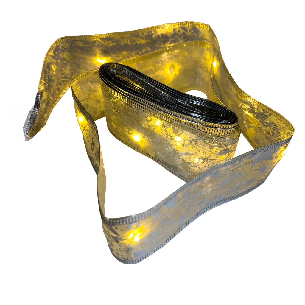 Cinta Led plateada luz cálida 500cm