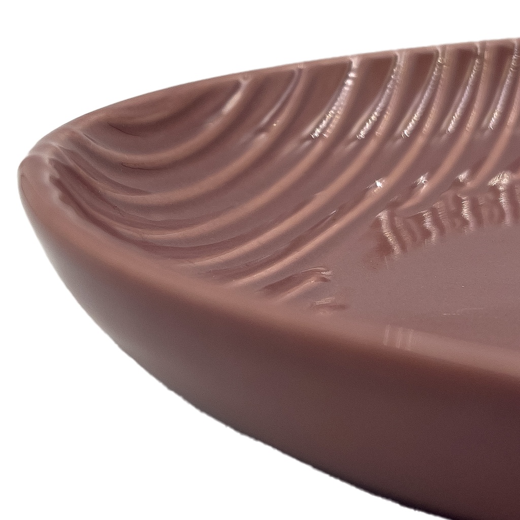 Plato ovalado Comacchio morado 30,5cm