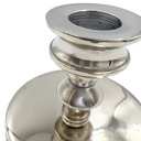 Candelabro plateado 6,5cm