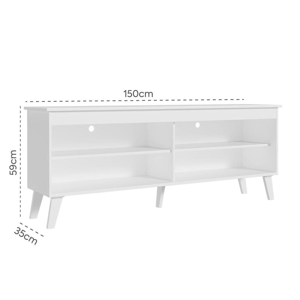 Rack TV 65" Turim blanco