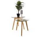 Mesas de centro bambú set de 2 