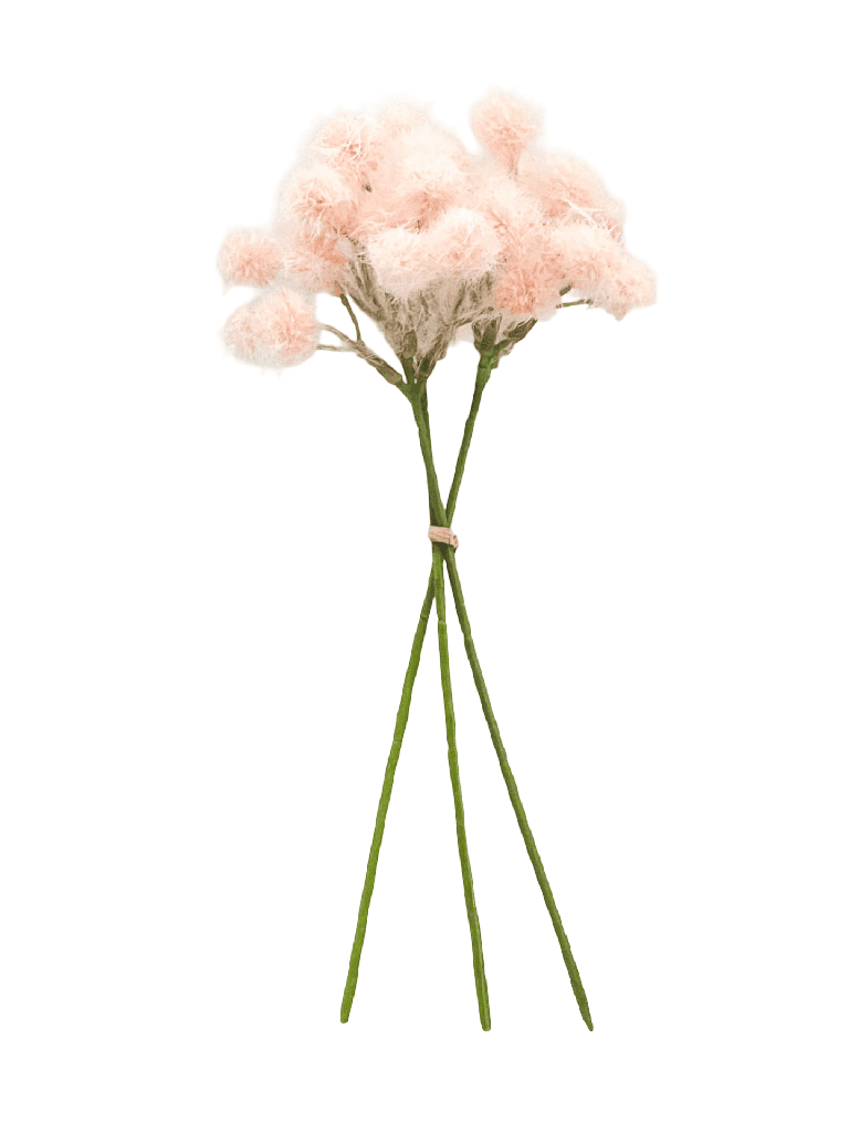Ramo Pompones Artificial Rosado 31cm