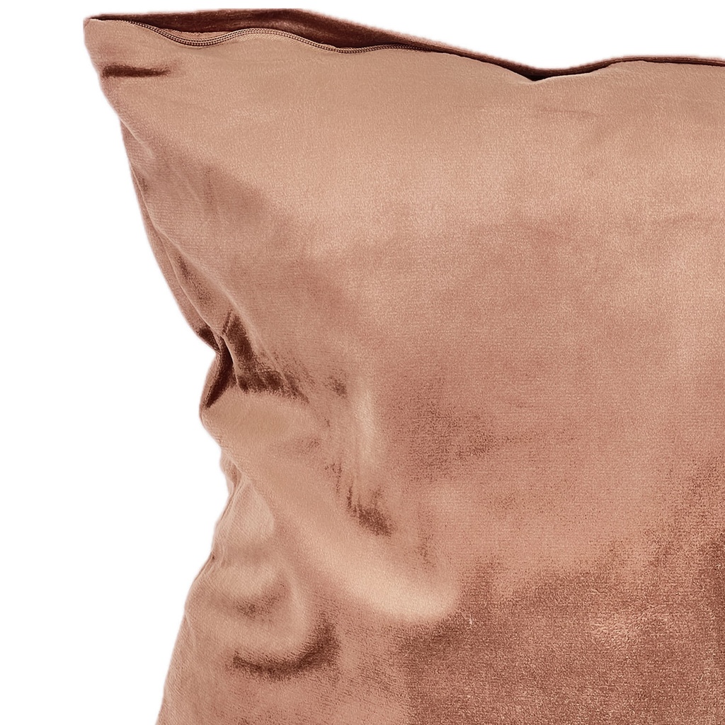 Cojín velvet café 45x45cm