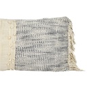 Cojín boho azul flecos 30x70cm