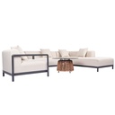 Juego living terraza Oasis 4 pzas