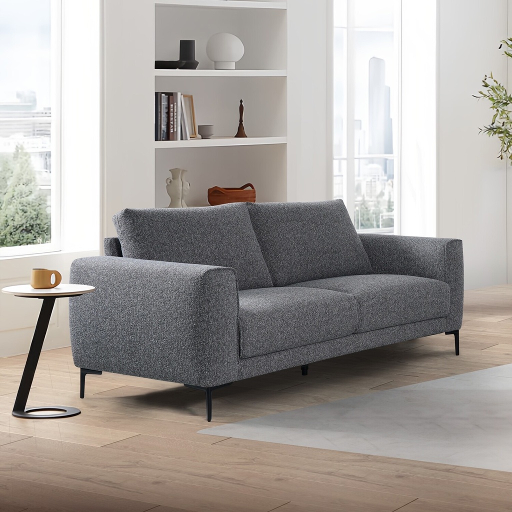 Sofá 3 cuerpos Smile gris oscuro