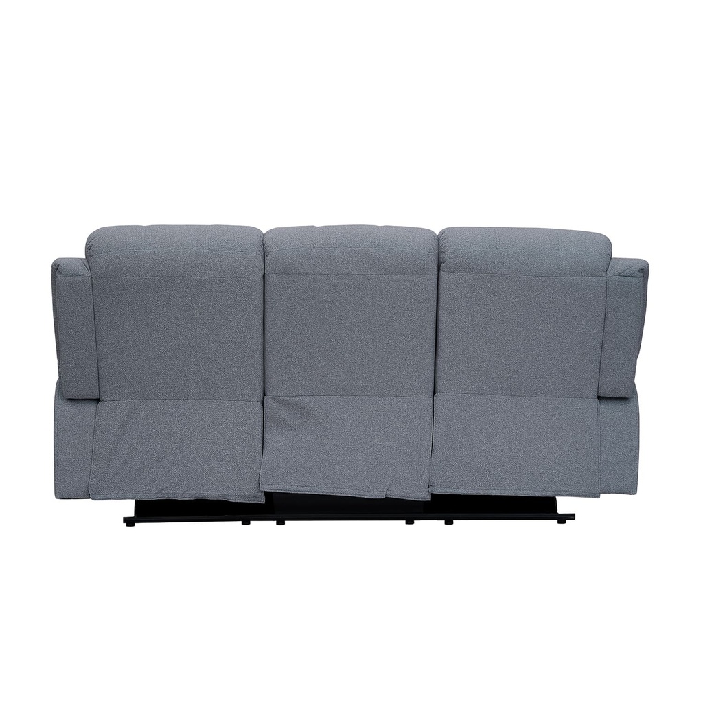 Sofá reclinable 3 cuerpos Boston gris claro