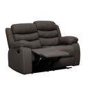Sofá reclinable 2 cuerpos Boston café 