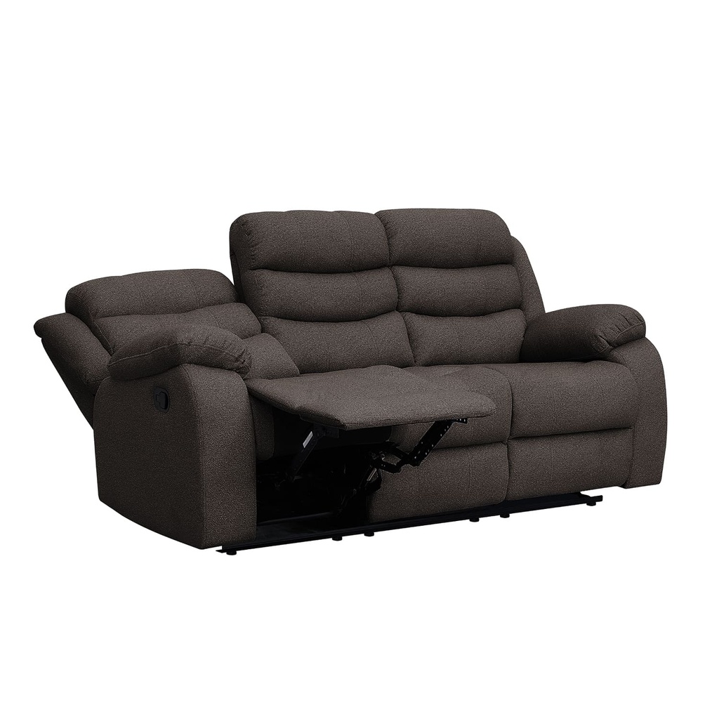 Sofá reclinable 3 cuerpos Boston café 