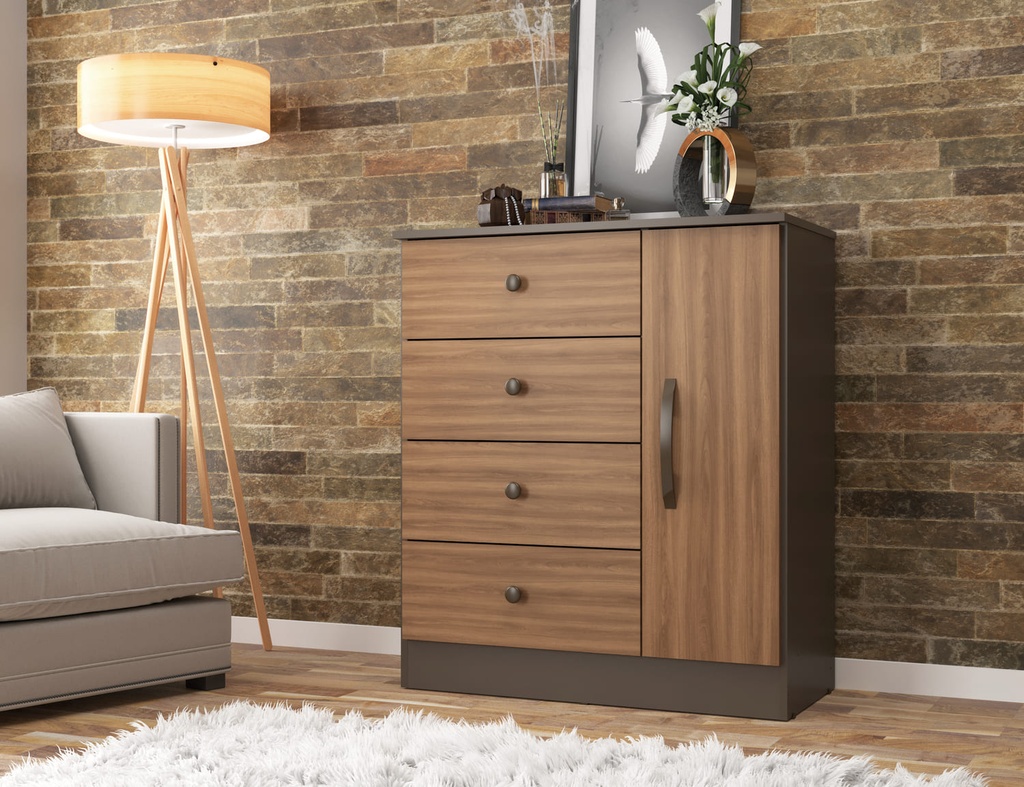 Comoda Lisboa Damasco/Nogal