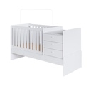 Cama cuna multifuncional c/colchón cuna + colchón 1 plaza