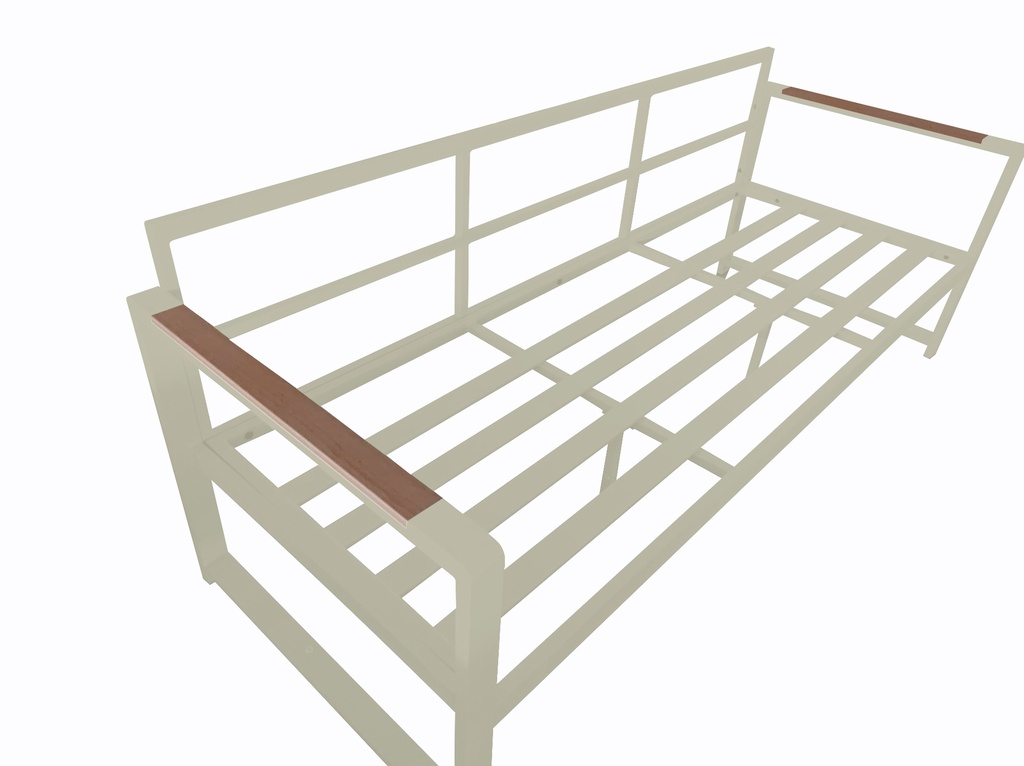 Juego living terraza Mykonos 3-1-1 beige