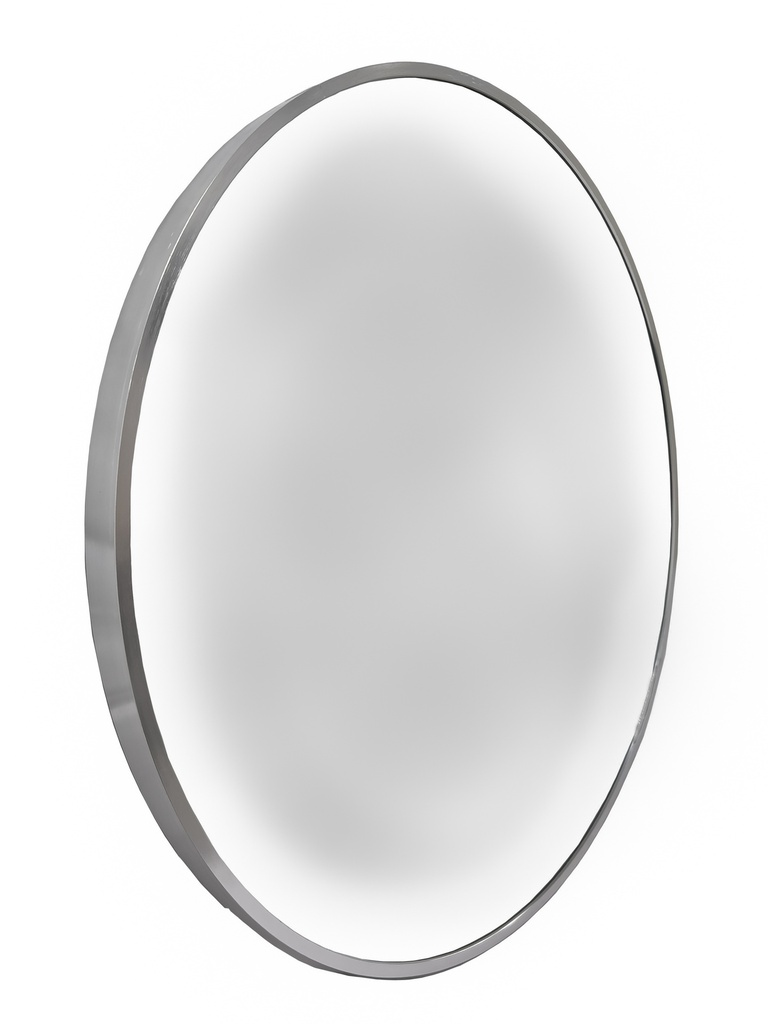 Espejo redondo 60cm Uri plateado