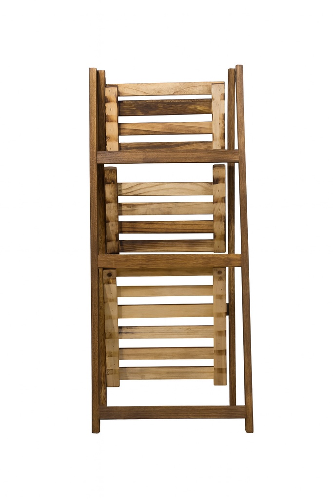 Estante rústico 3 niveles 34x77 Tostado