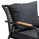 Juego living terraza Macos 2-1-1 gris 