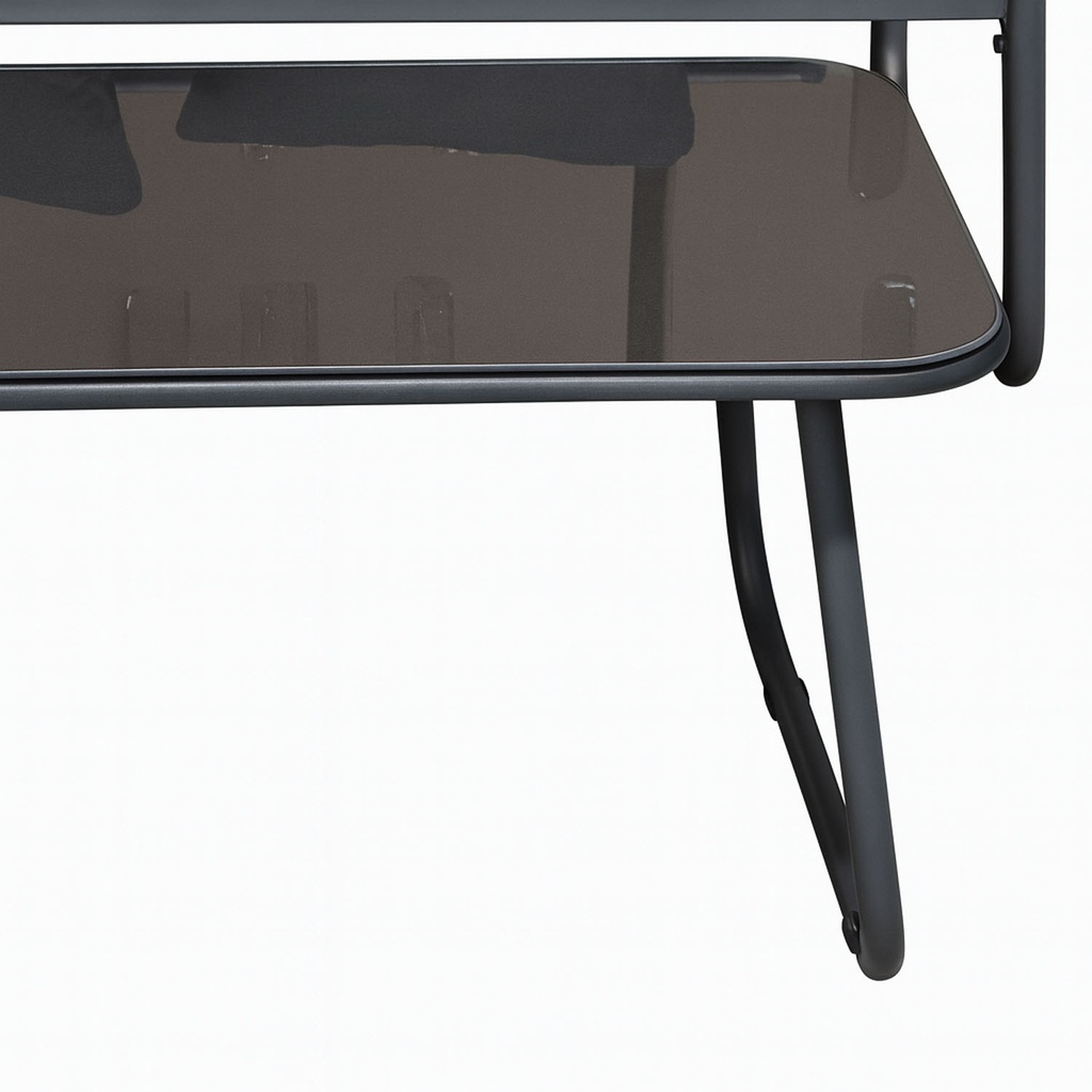 Juego living terraza Macos 2-1-1 gris 