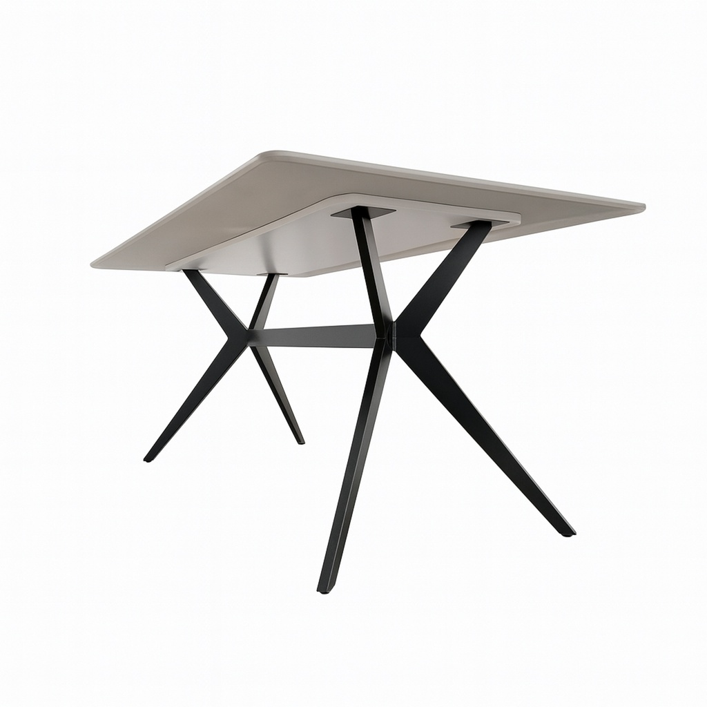 Mesa comedor 6 puestos Akila gris mate