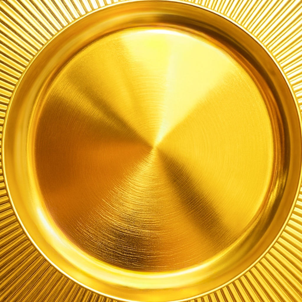 Plato melamina oro claro 2 33cm