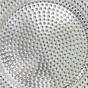 Plato melamina 33cm plateado 2