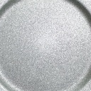 Plato melamina 33cm plateado