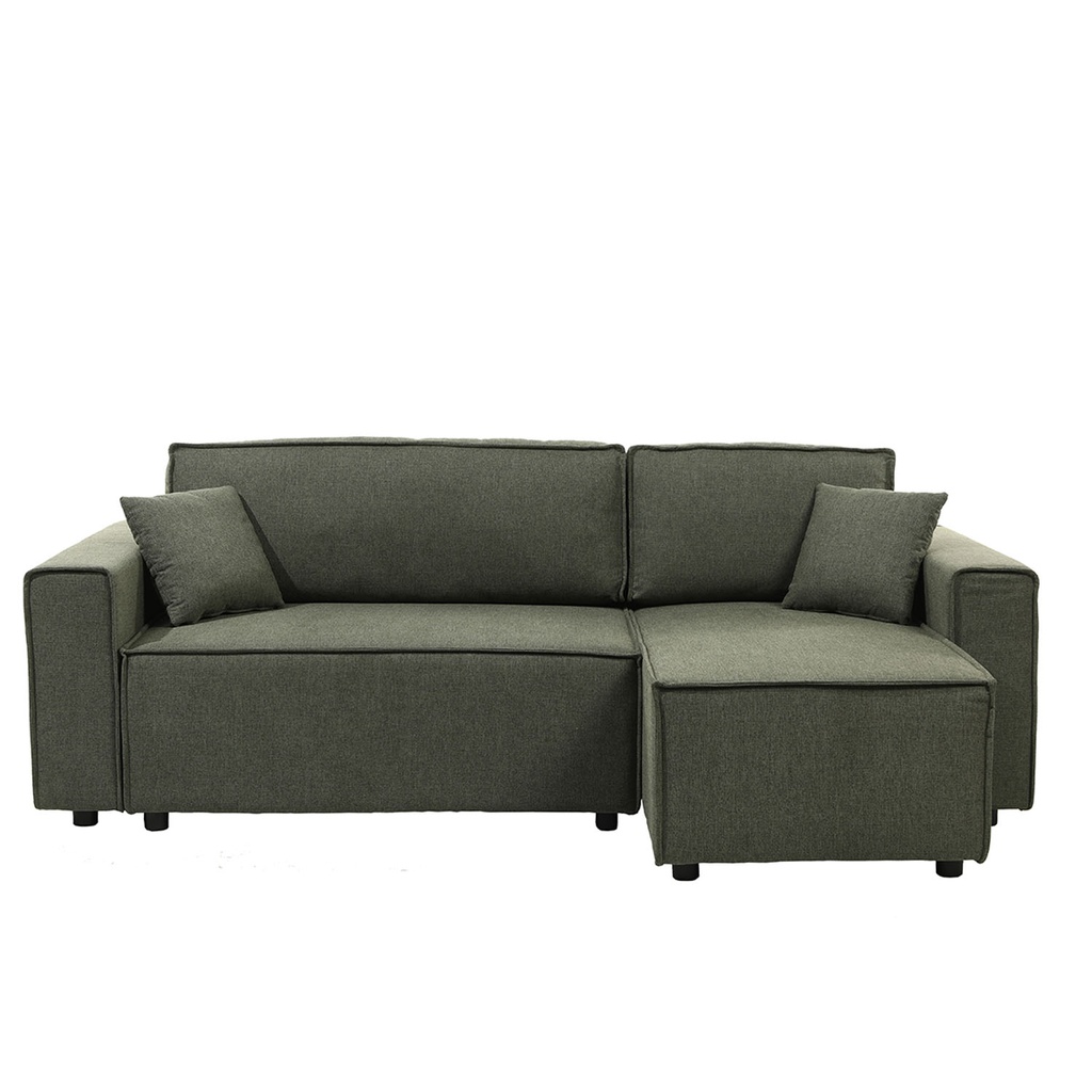 Sofá cama seccional Vito verde edición touch