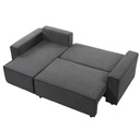 Sofá cama seccional Vito gris oscuro edición touch