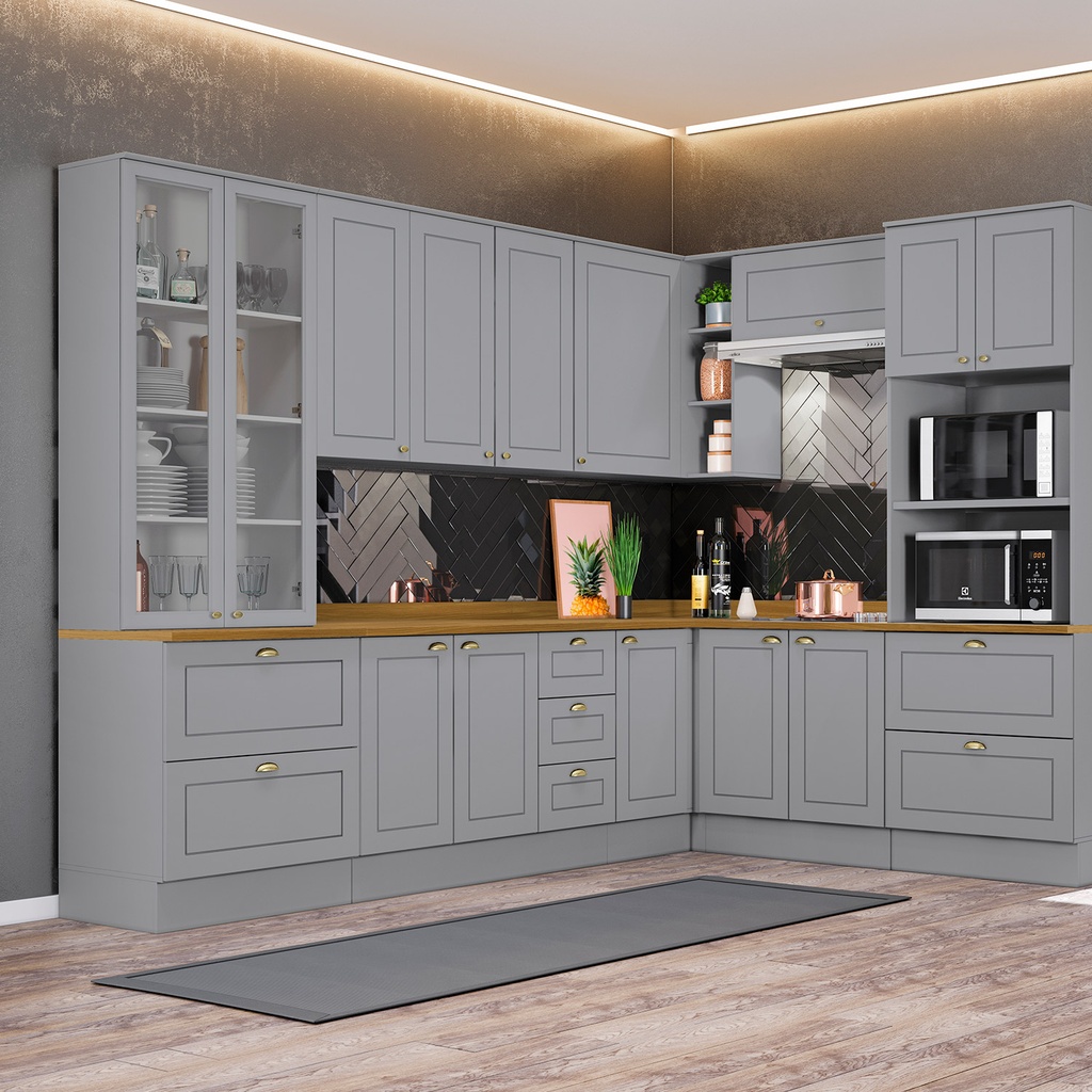 Aéreo cocina Americana gris 80cm