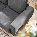 Sofá 2 cuerpos Maya gris