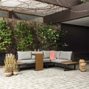 Juego living terraza seccional Anto + mesa