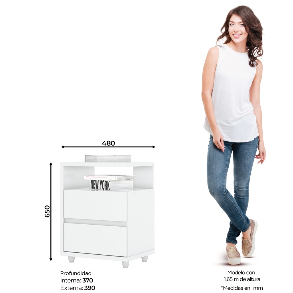 Velador Campeche blanco