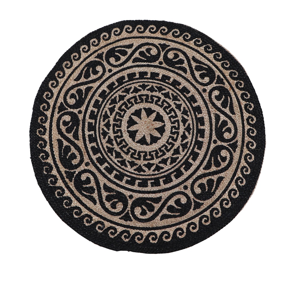 Alfombra 90cm yute black