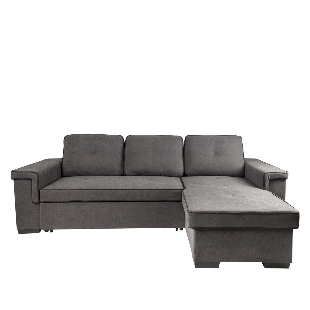 Sofá seccional Beatrice gris oscuro