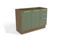 [230005219] Base cocina Botanic verde 2 puertas 120cm