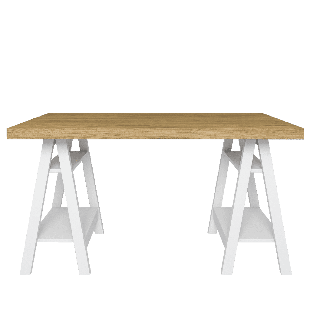 Escritorio Art II 135x60x75 blanco