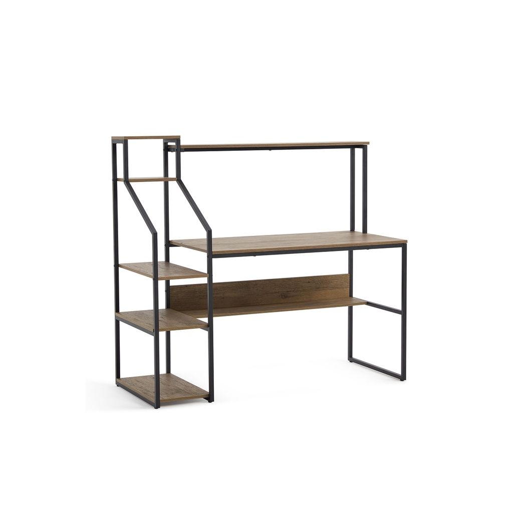 Escritorio industrial Brunei 140x68x120 café