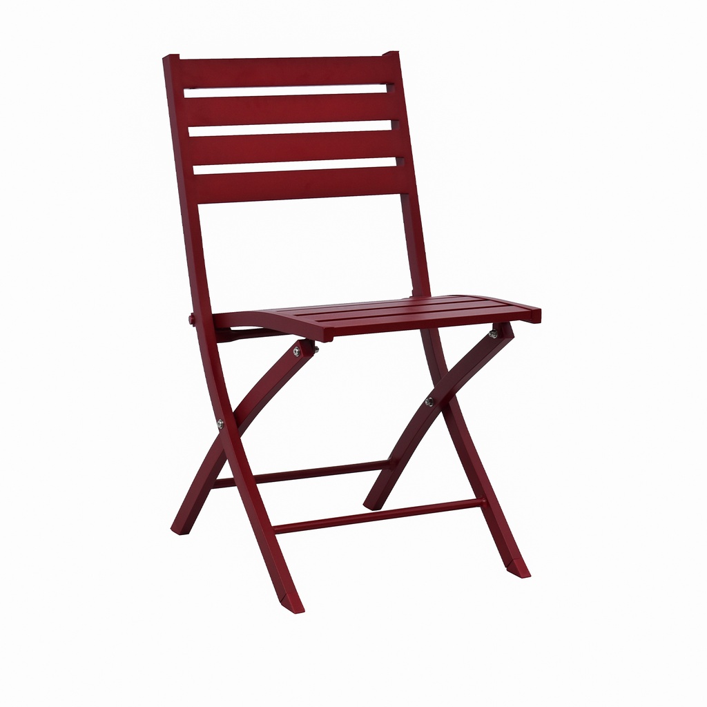 Silla Terraza plegable roja alto 82 cm