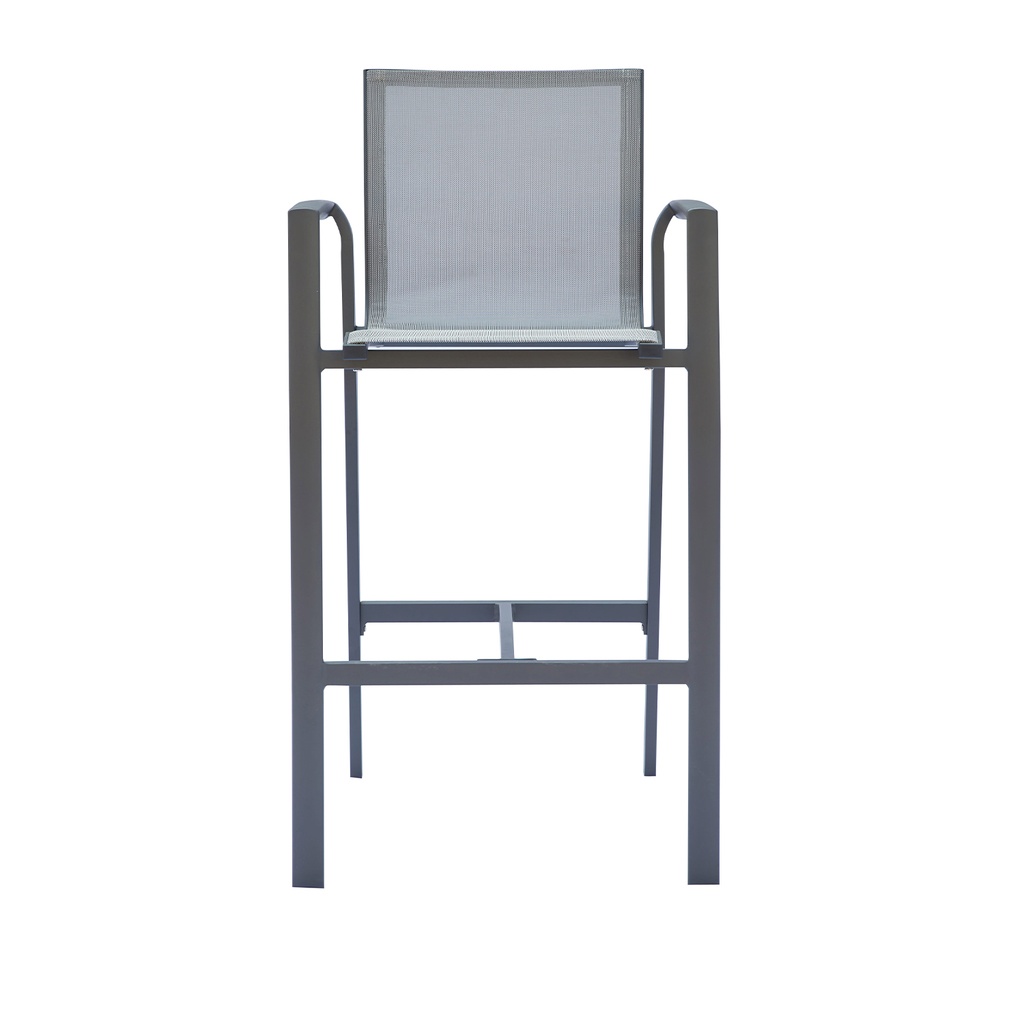 Silla Bar Terraza 56X66X105 gris Wardell