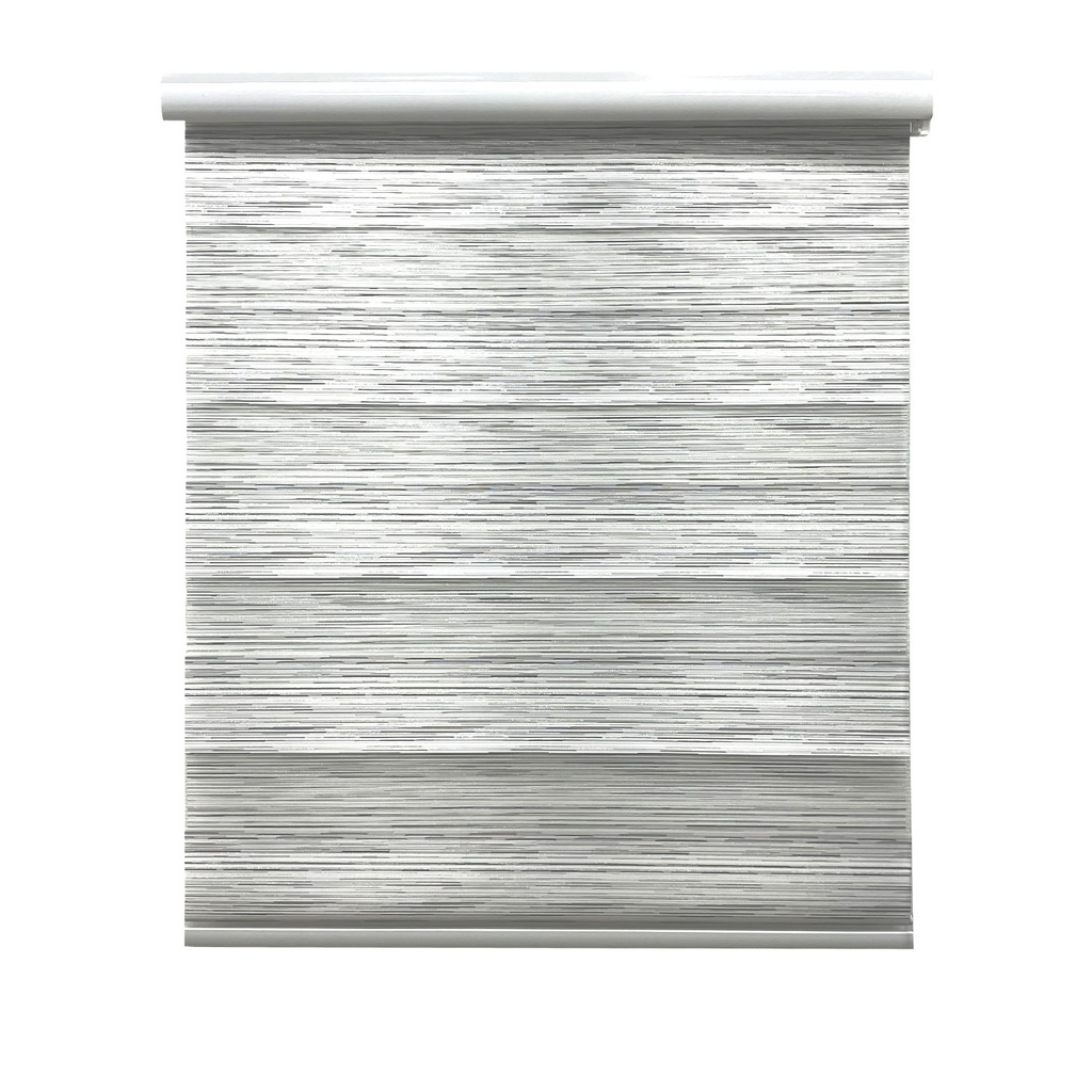 Cortina roller 100x180cm duo jasp. plata cl98182