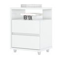 Velador 2 cajones Campeche blanco