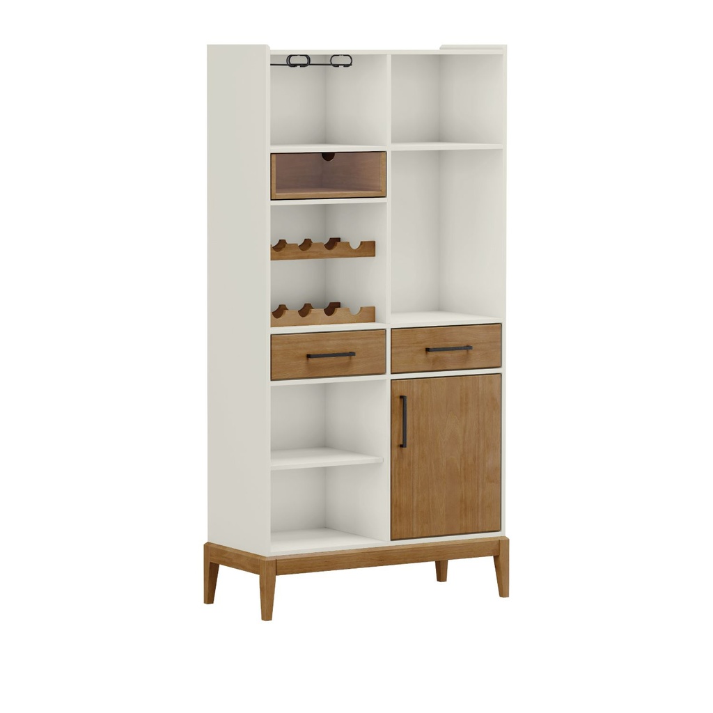 Vitrina 3 cajones 1 puerta Milao bar