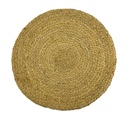 Individual 38x38cm yute redondo
